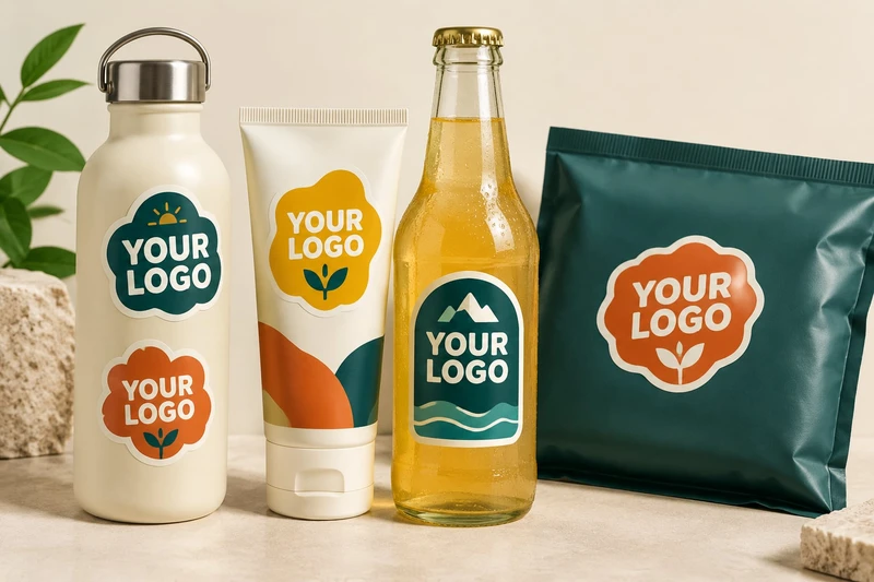 Langlebige Vinyl-Etiketten mit Ihrem Logo bedruckt