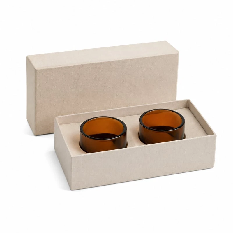 Stülpdeckelschachtel für Kerzen-Duo