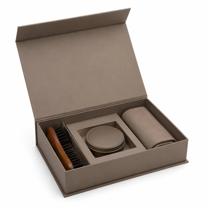 Magnetbox für Schuhpflege