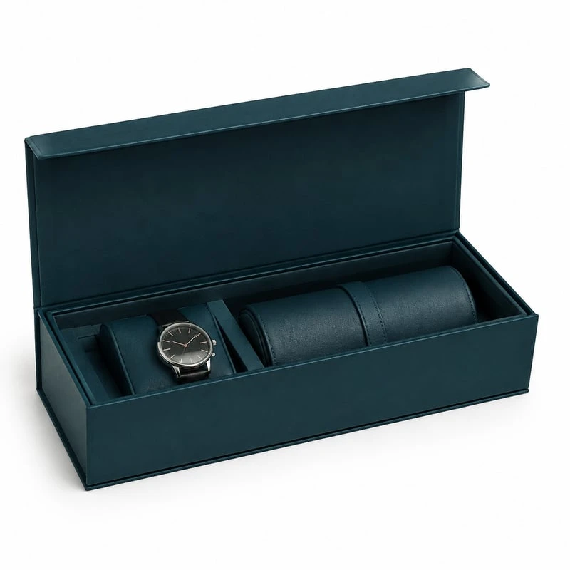 Stülpdeckelschachtel für Reiseuhren-Set